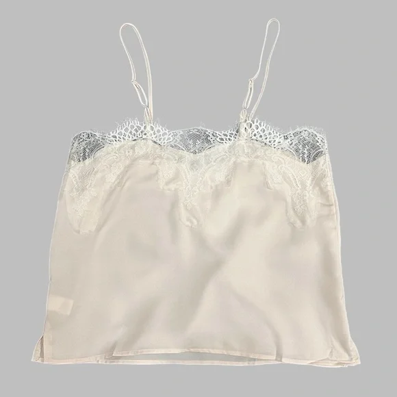 Lulus Maddox Ivory Satin Lace Cami - Picture 3 of 5